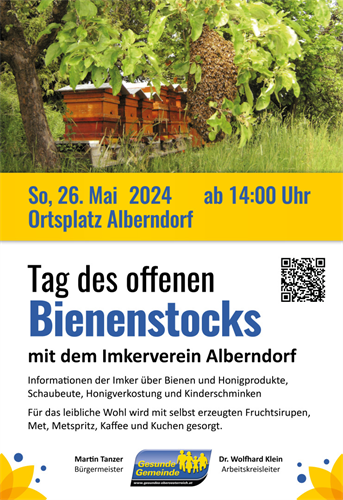 Plakat Tag des offenen Bienenstocks